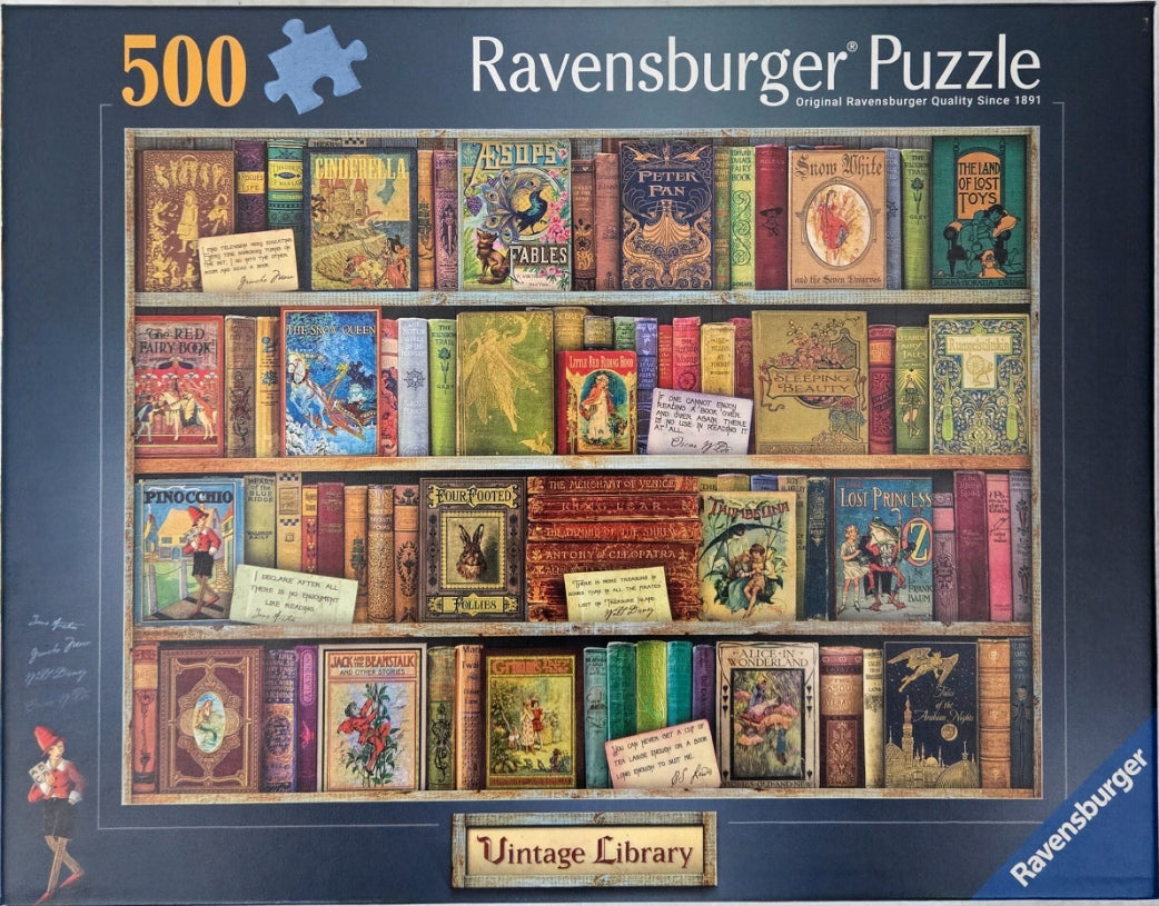 Ravensburger Aimee Stewart Vintage Library 500 Piece Puzzle image 0